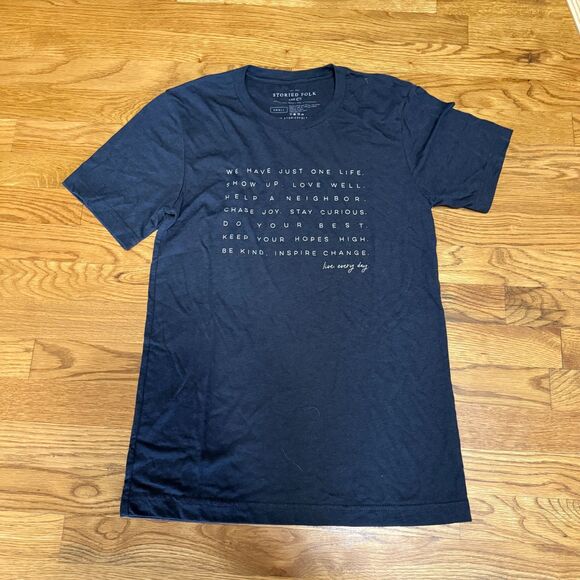 STORIED FOLK & CO. LIVE EVERY DAY TEE | DARK GRAY Small - Picture 2 of 6